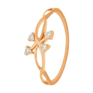 Minimalist Dazzle Rose Gold Ring