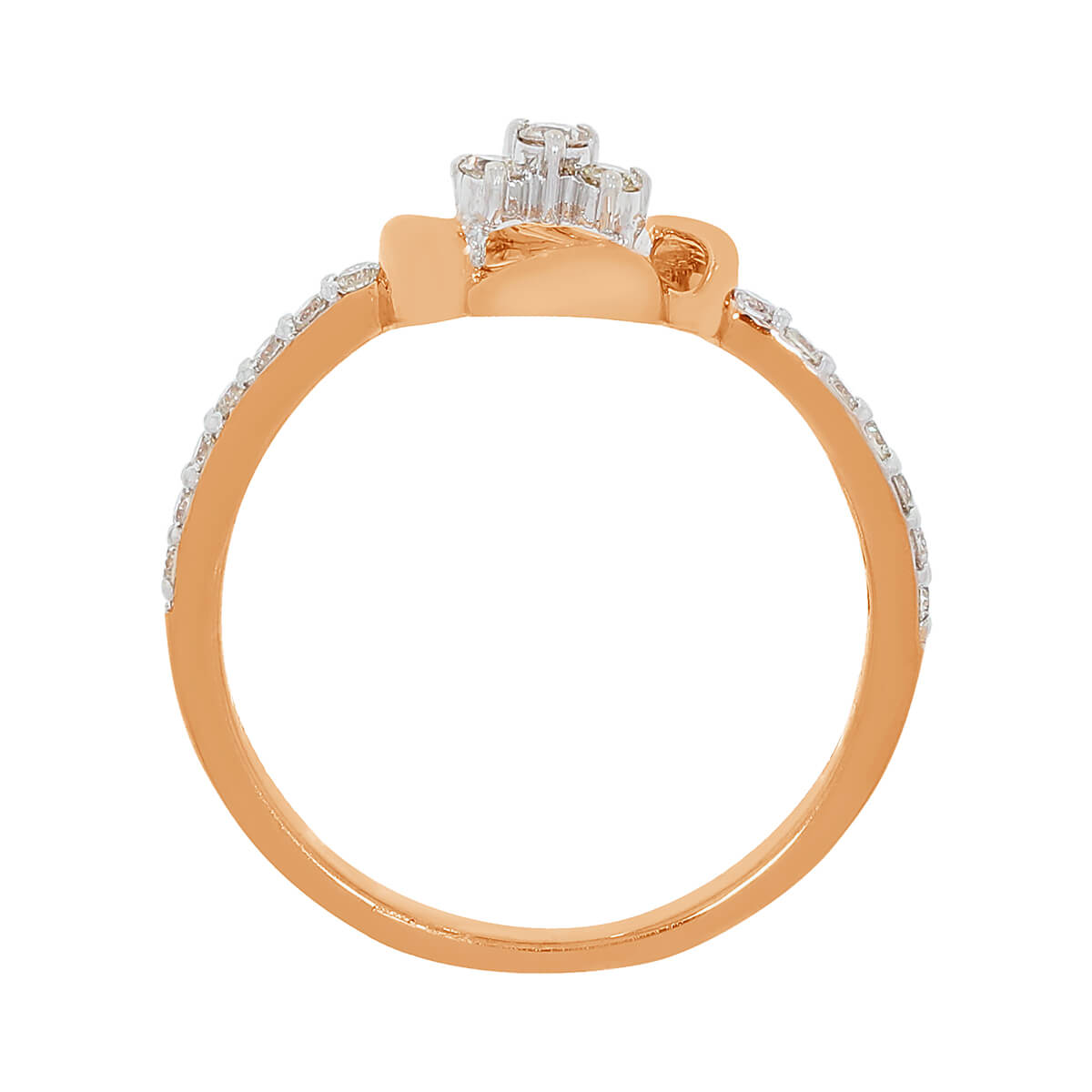 Charming Clover Diamond Ring for Women