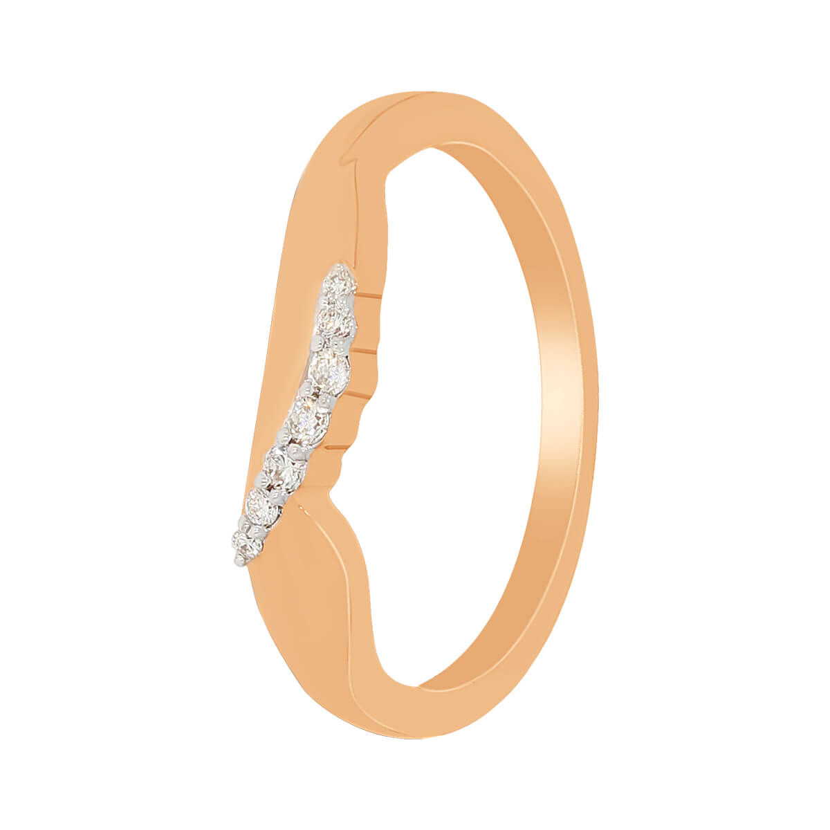 Modern Twirl Diamond Ring for Women