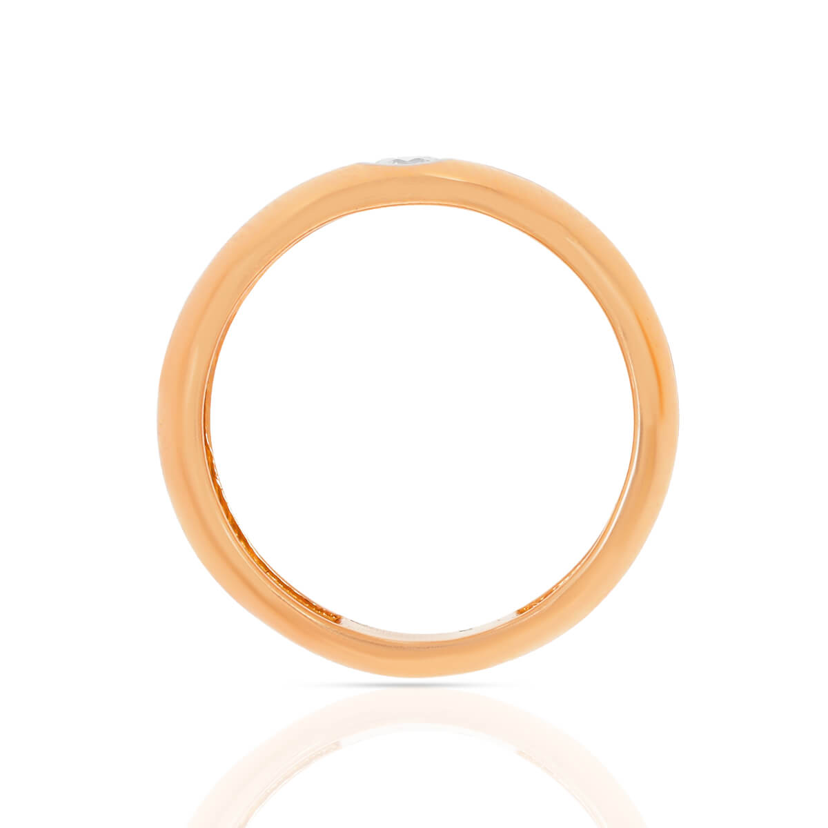 Rosy Elegance Diamond Couple Band