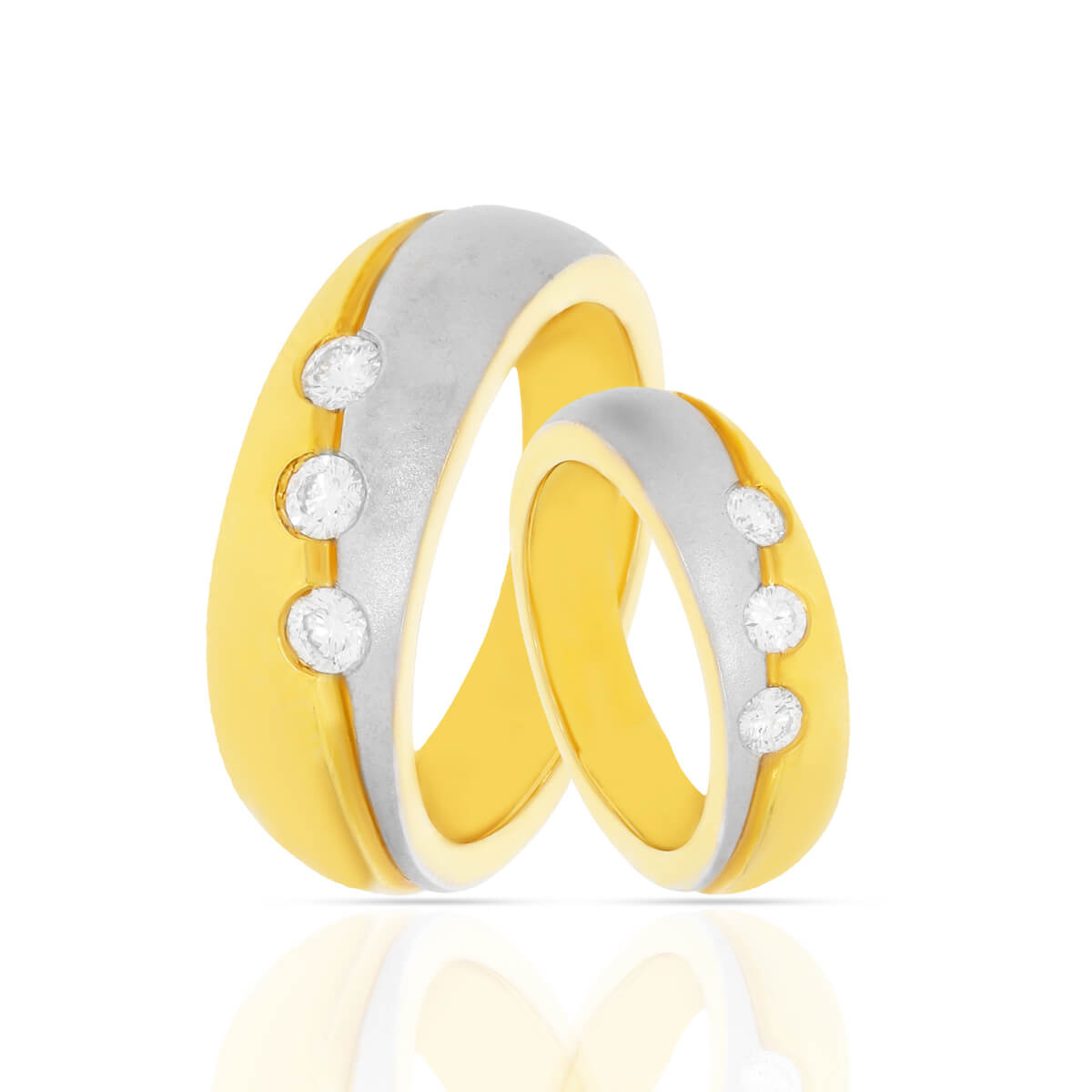 Precious Shine Diamond Couple Band