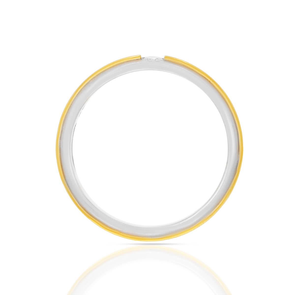 Minimalist Glow Diamond Couple Band