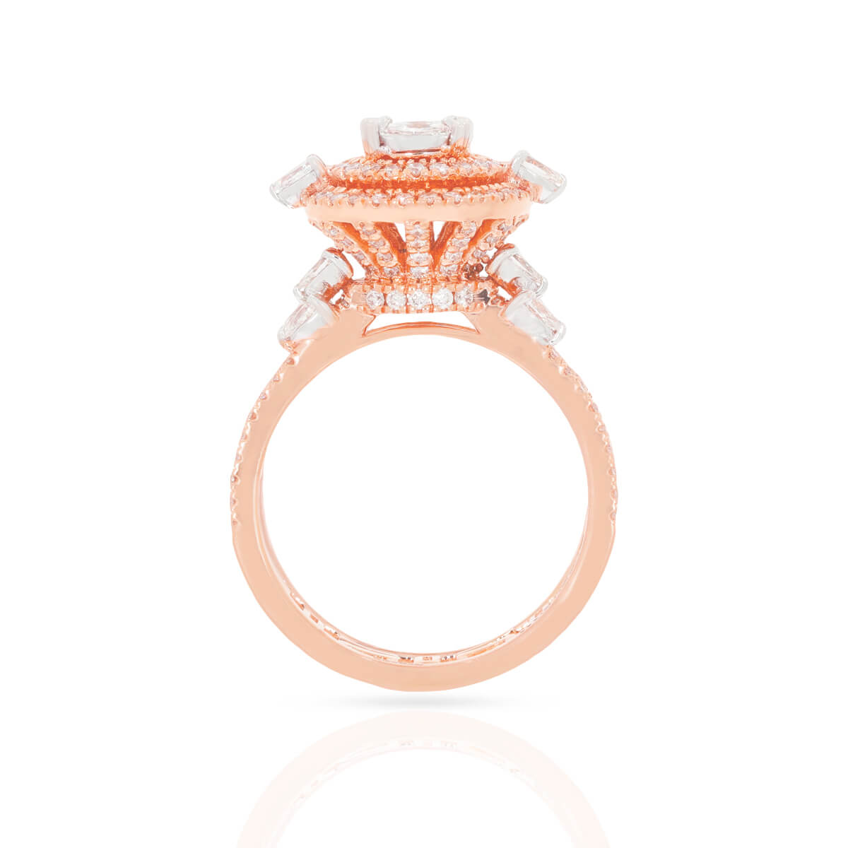 Vintage Aura Diamond Engagement Ring for Women