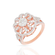 Cheerful Shiny Floweret Ring for Women