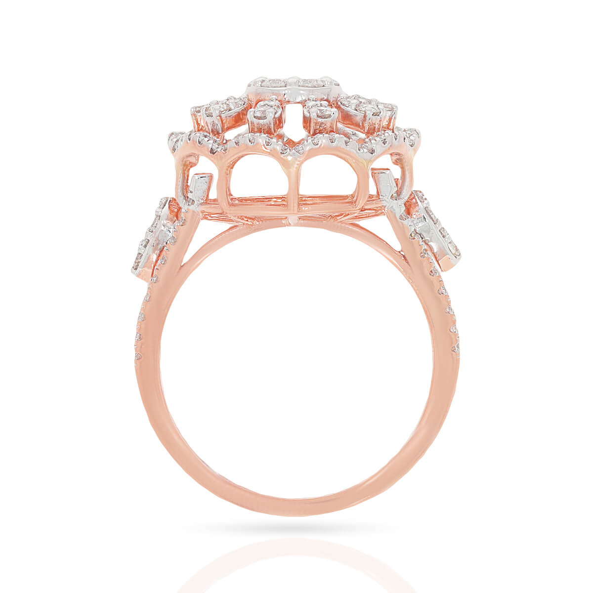 Cheerful Shiny Floweret Ring for Women