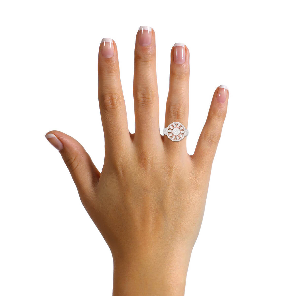 Cheerful Shiny Floweret Ring for Women