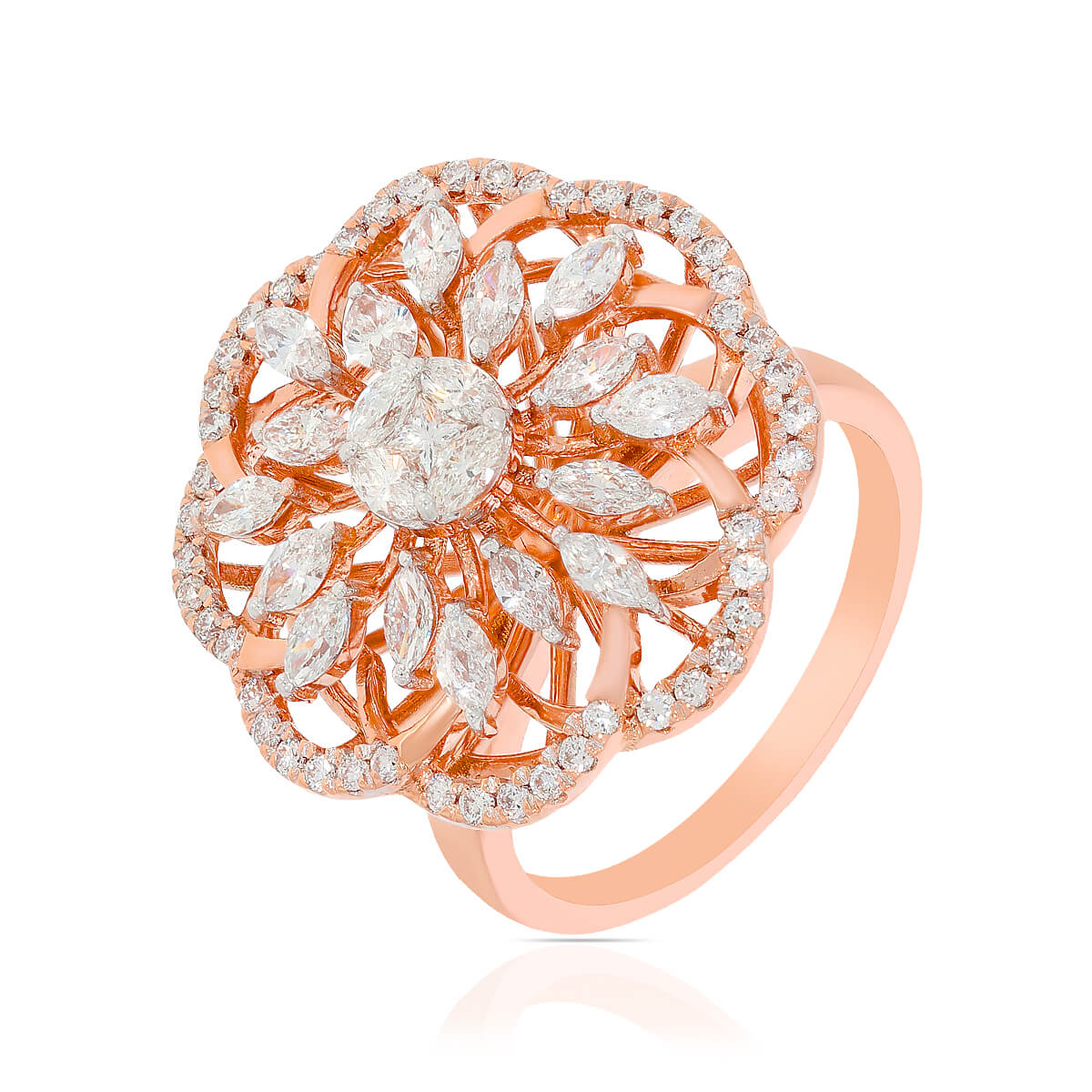 Dazzling Floweret Marvel Ring for Women