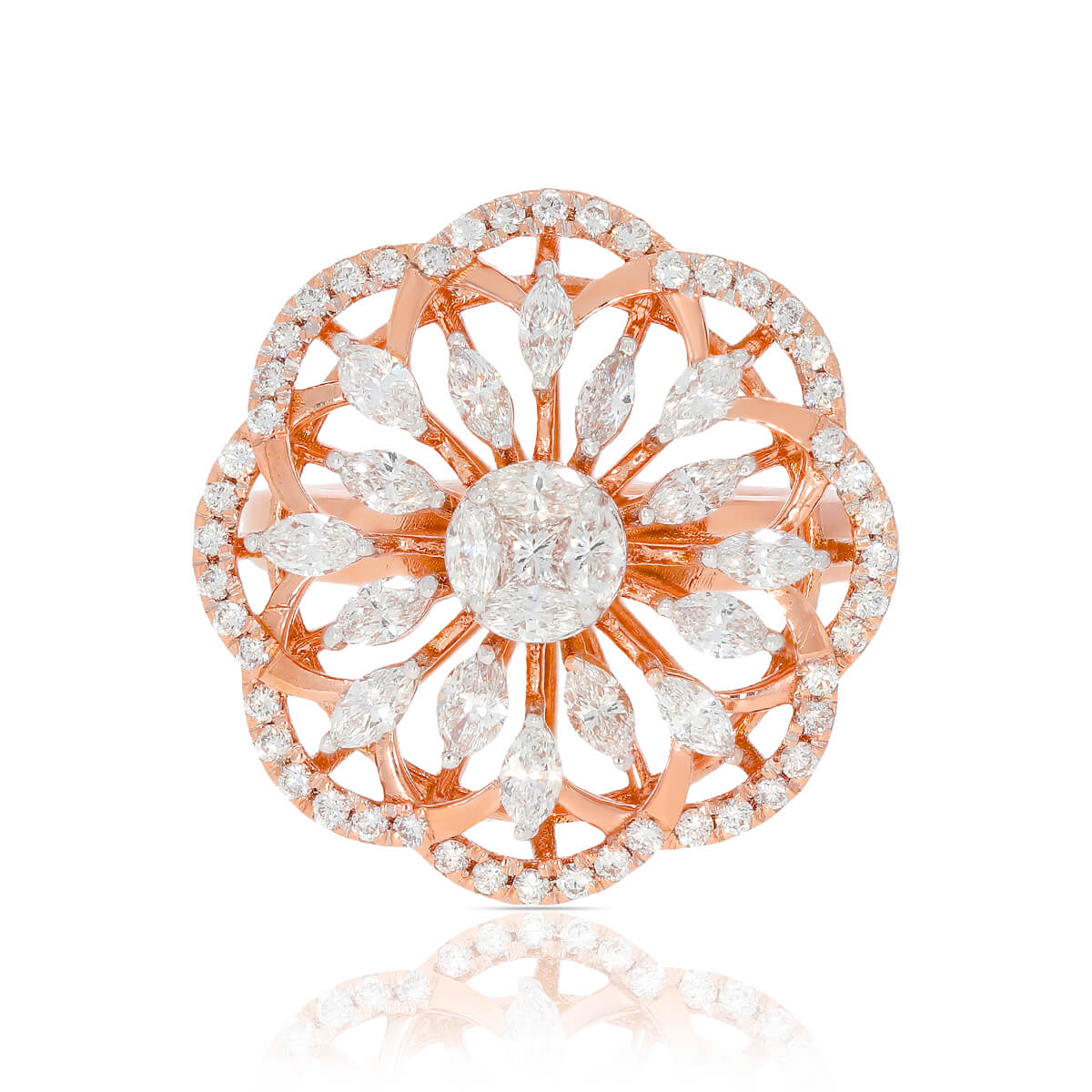 Dazzling Floweret Marvel Ring for Women