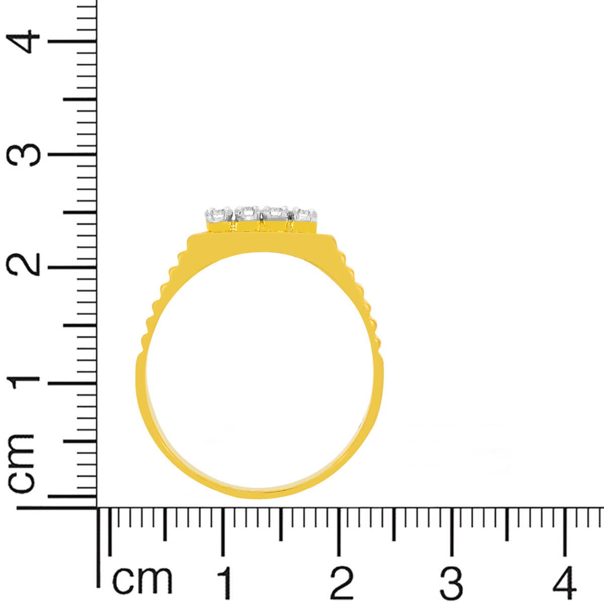 Zeal Shine Diamond Ring for Men 18K