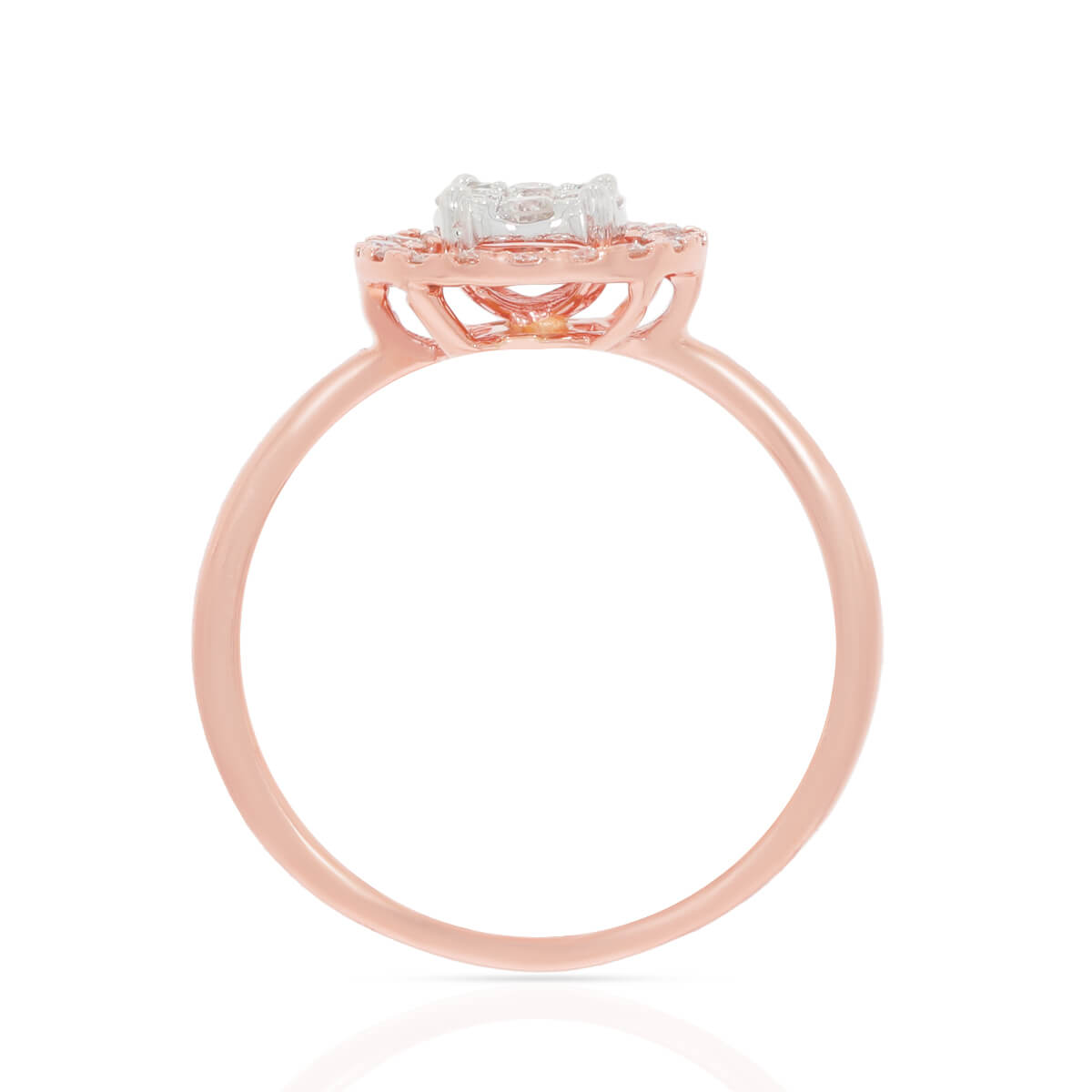 Radiant Orb Diamond Engagement Ring for Women