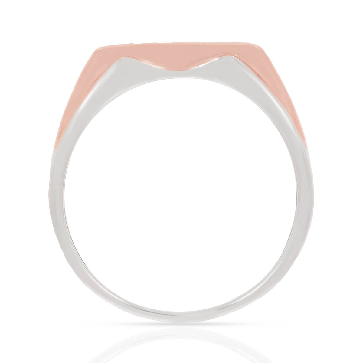 Sleek Radiant Men Diamond Ring for Men 18K