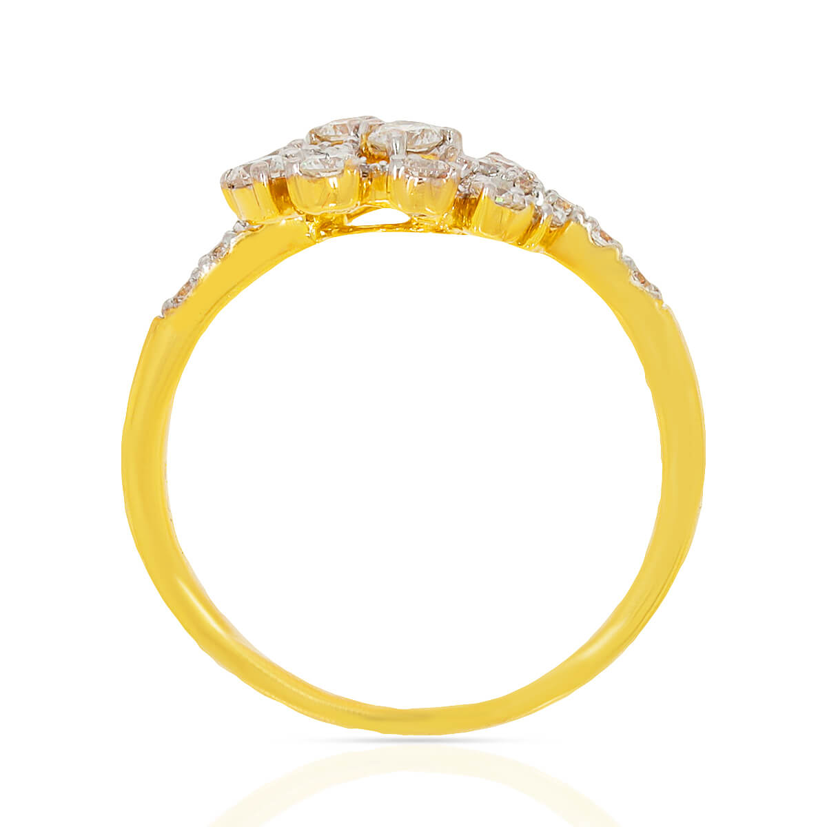 Shiny Flora Charm Ring for Women