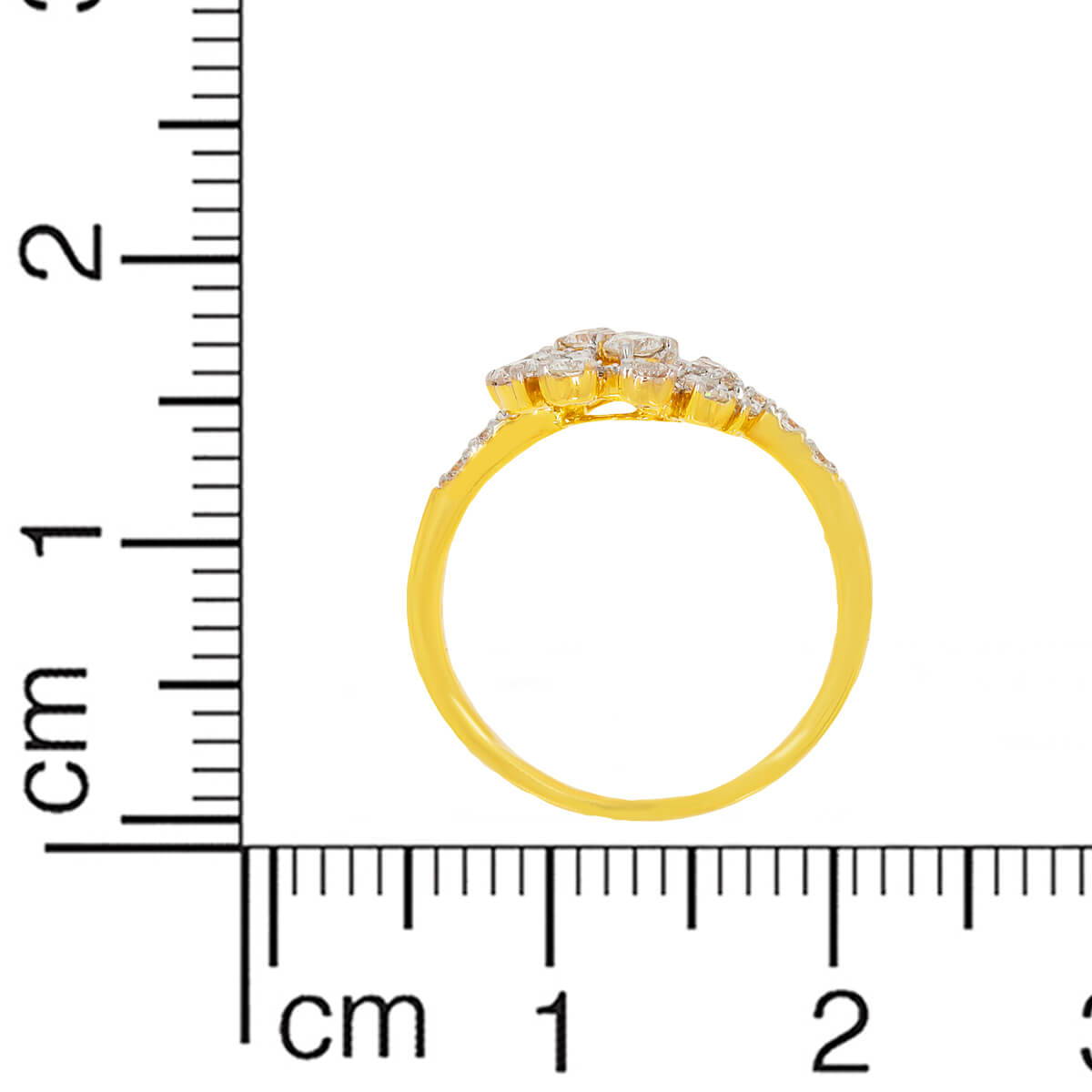 Shiny Flora Charm Ring for Women