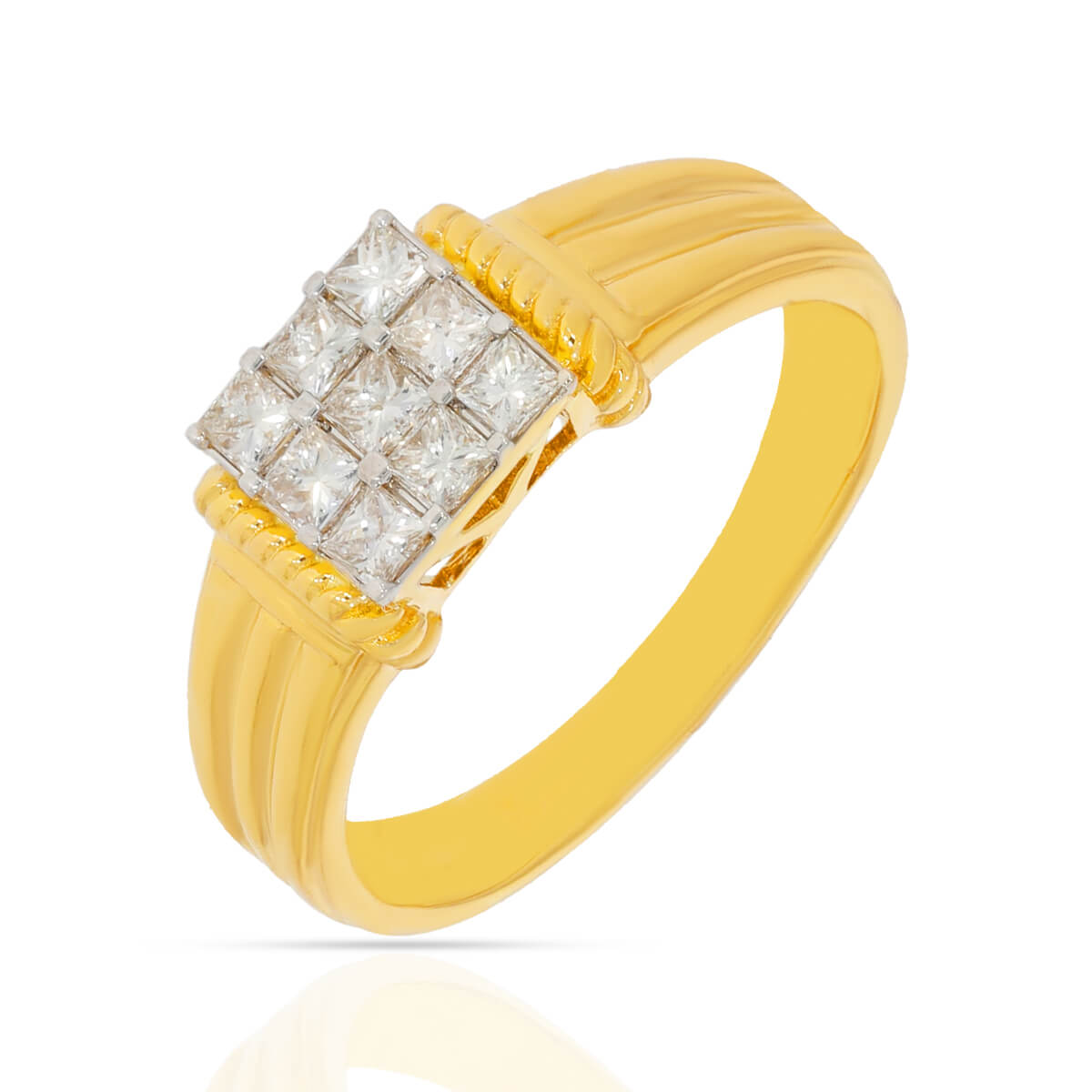 Brawny Essence Gold Rings for Men