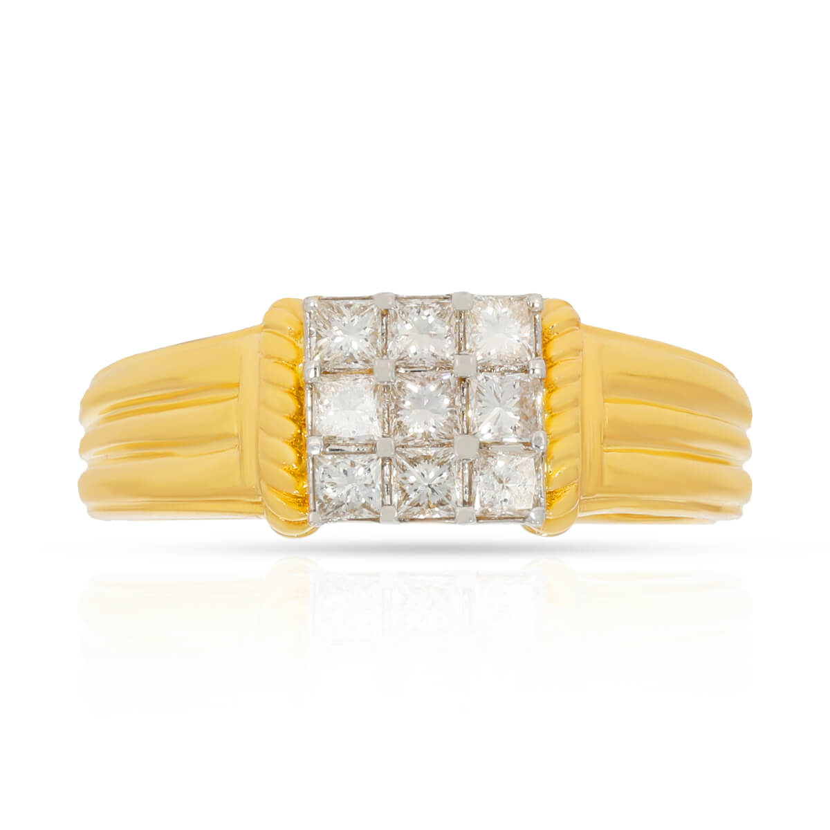 Brawny Essence Gold Rings for Men