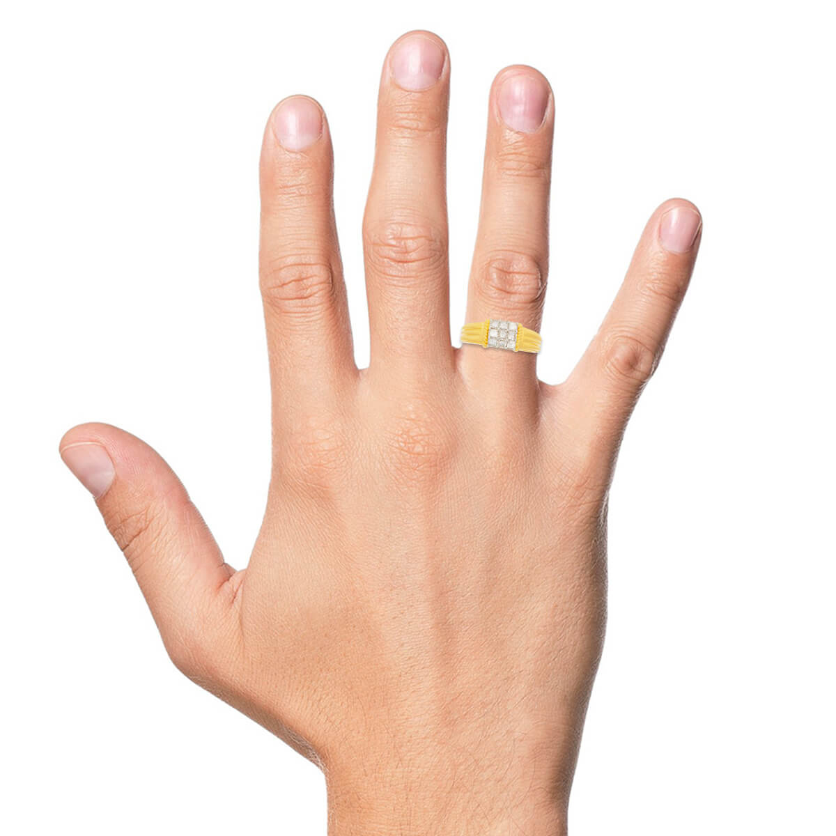 Brawny Essence Gold Rings for Men