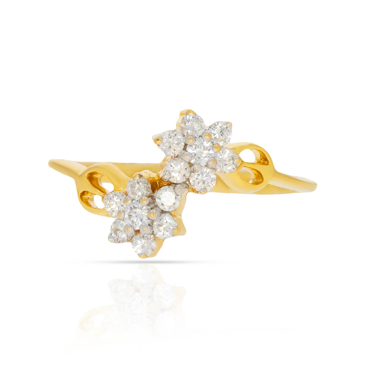 Graceful Bloom Diamond Ring for Women