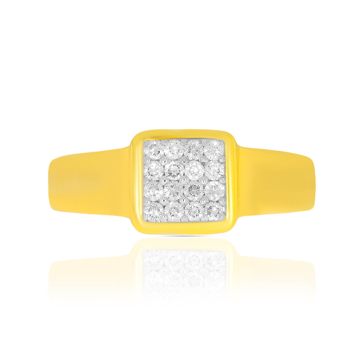 Classic Radiance Diamond Ring for Men 18K