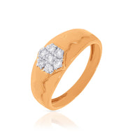 18K Sauve Diamond Men Ring for Men