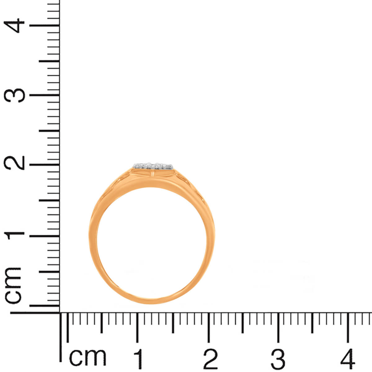 18K Sauve Diamond Men Ring for Men