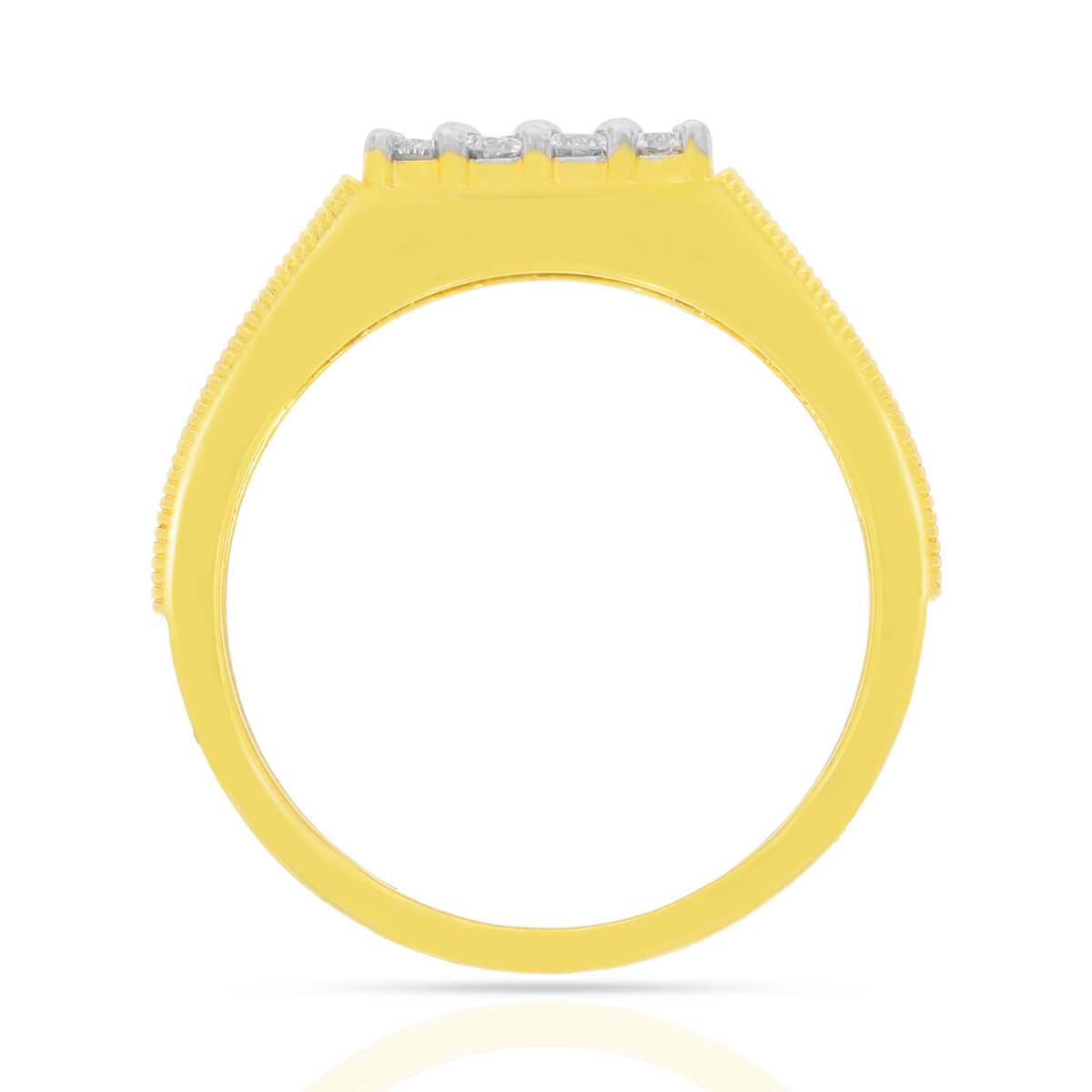 Radiant Stylish Diamond Ring for Men 18K