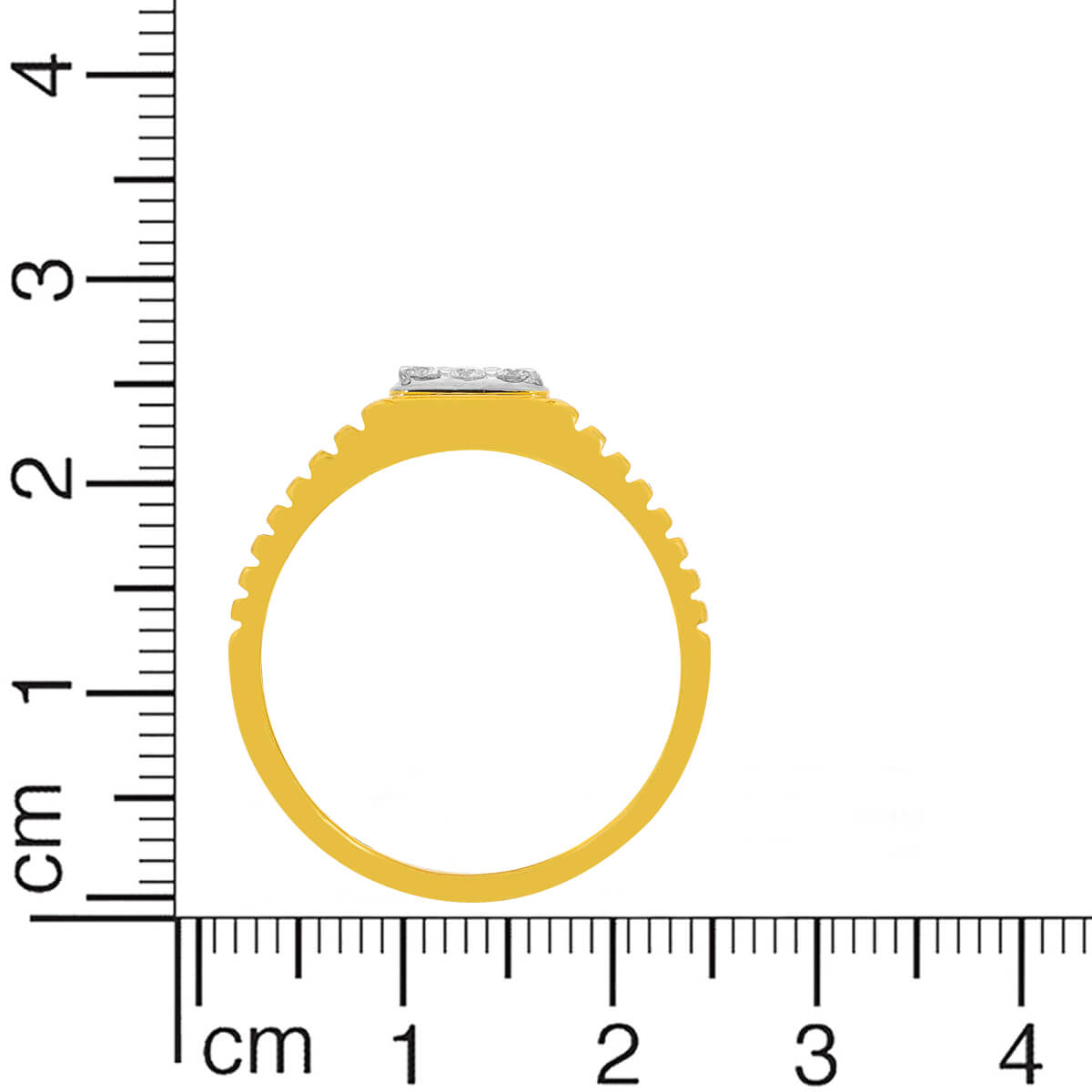 Nine Sparkling Diamond Ring