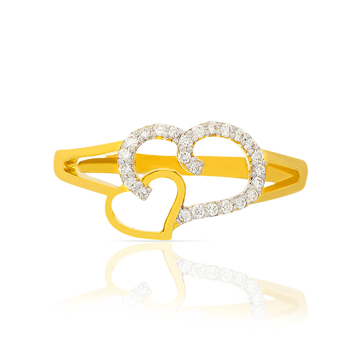 Luxe Hearts Diamond Ring for Women for Daily Wear
