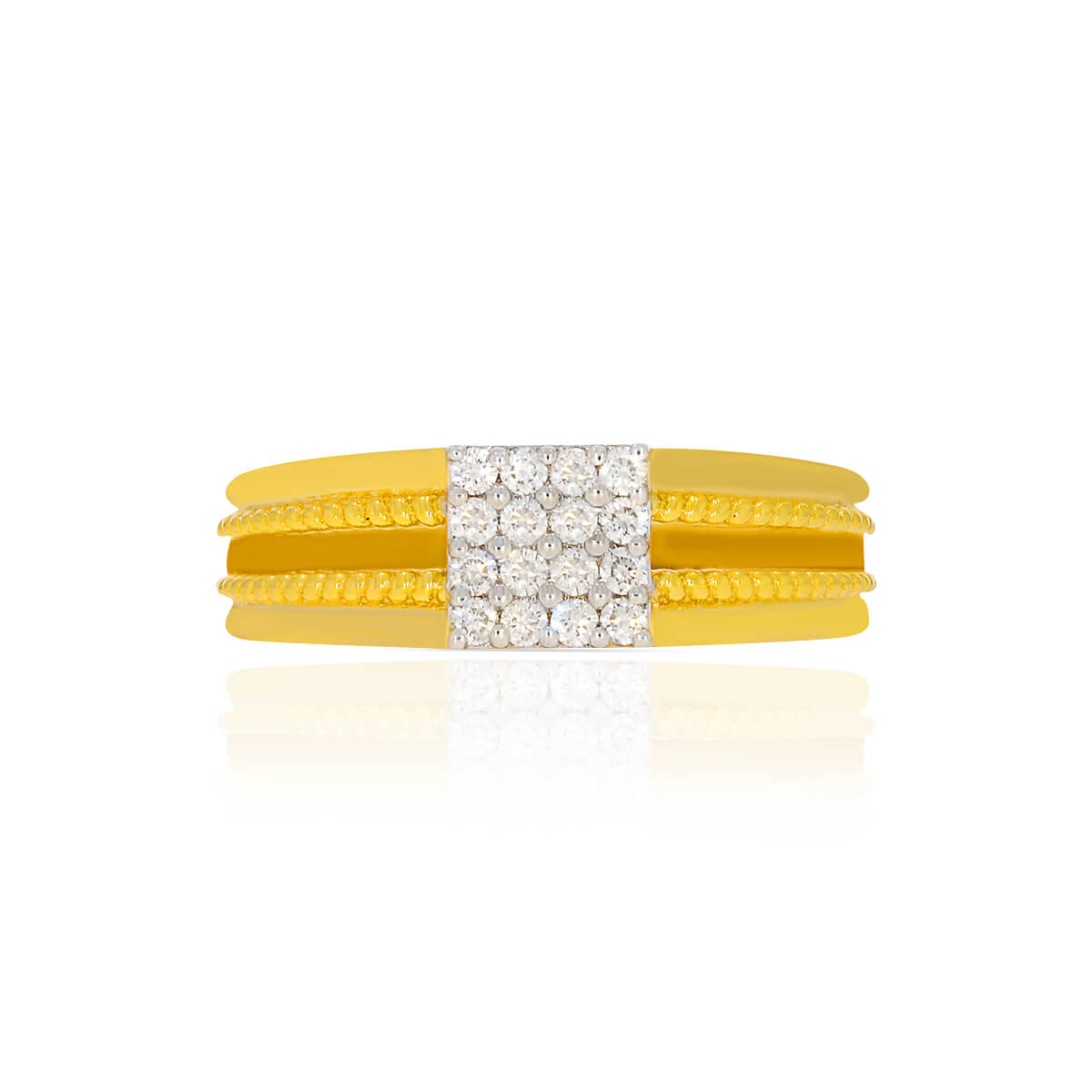 Golden Prestige Men Diamond Ring18K