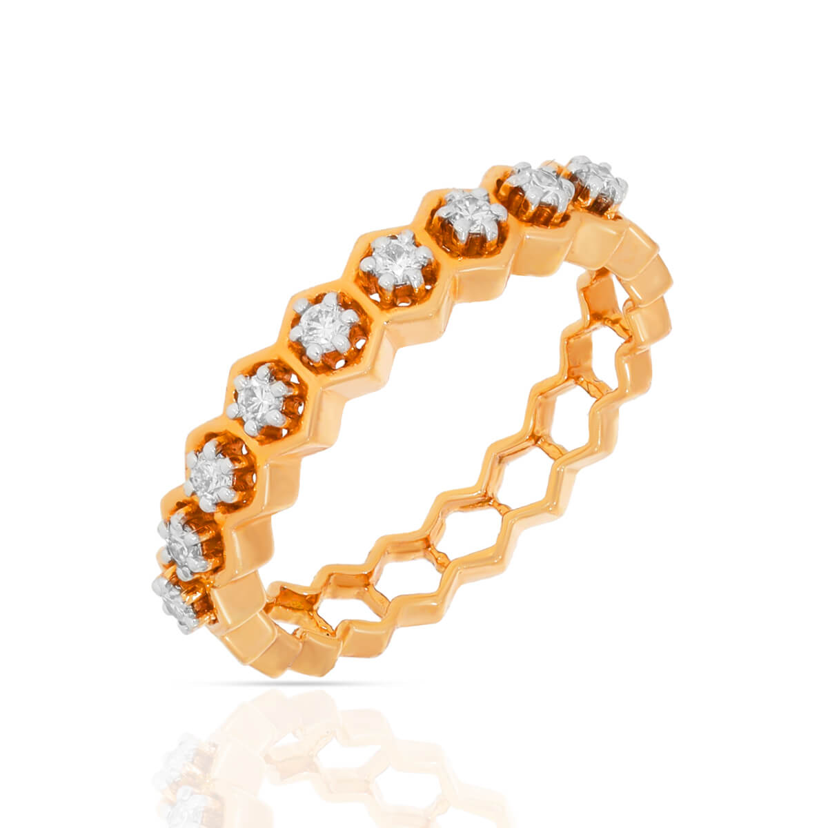Sleek Dazzle Diamond Ring for Women