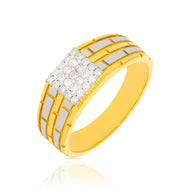 Gleaming Diamond Ring for Men 18K