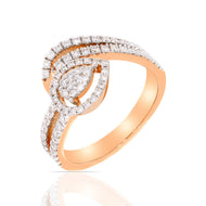 Shimmering Grace Women Gold Ring