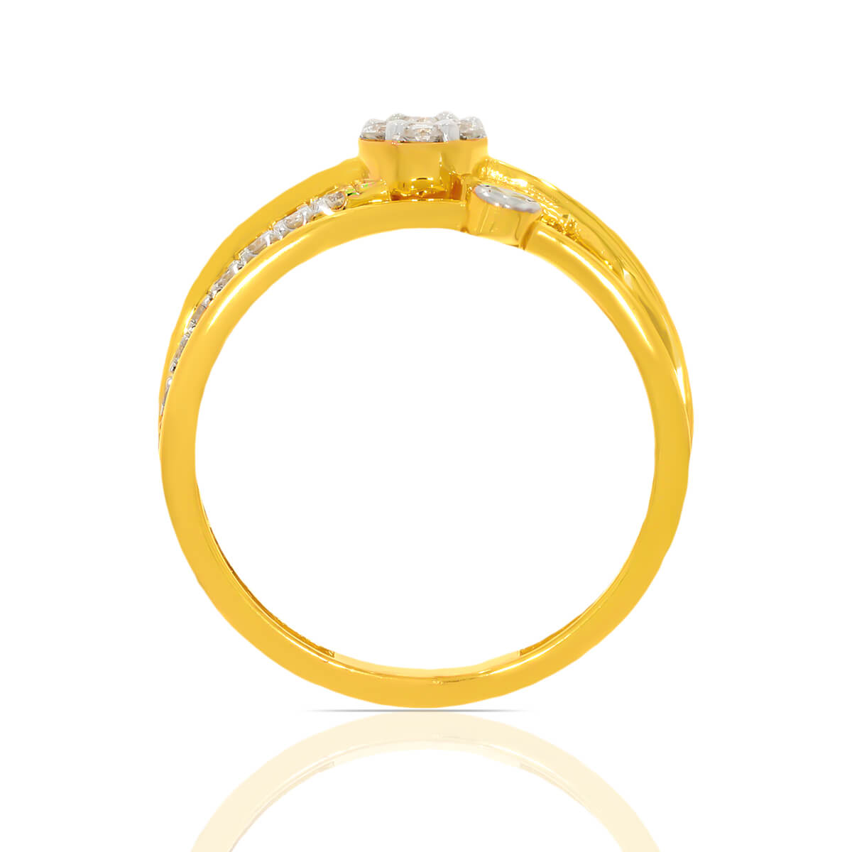 Vibrant Flora Elegance Diamond Ring for Women