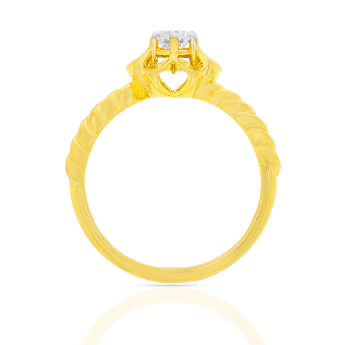 Vibrant Floral Charm Diamond Ring for Women