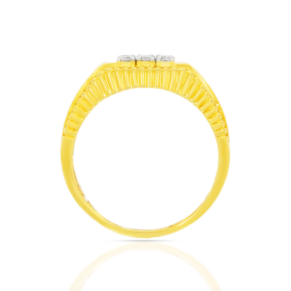 Rugged Elegance Men Diamond Ring18K