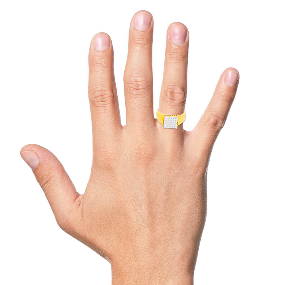 Refined Power Diamond Men's Ring