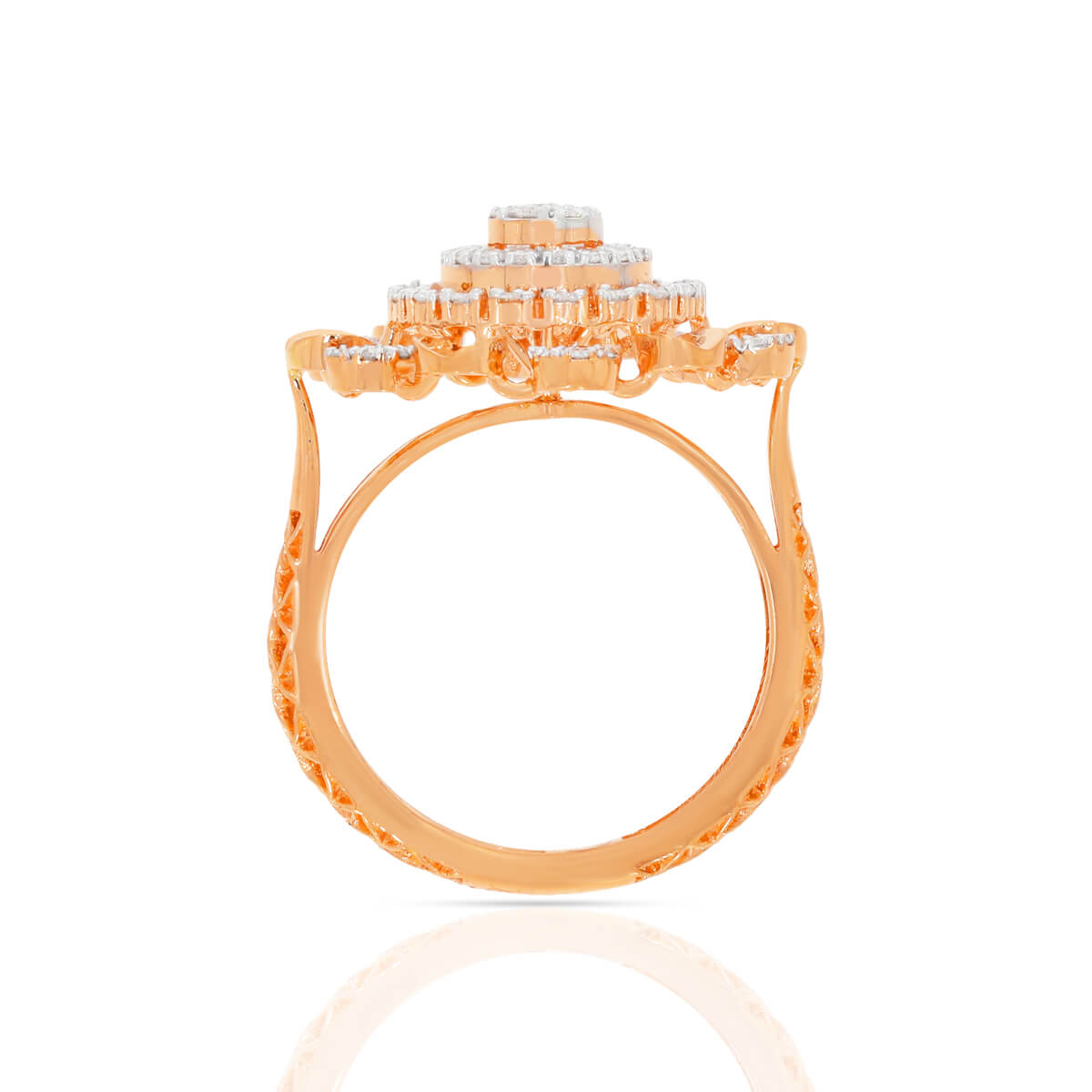 Shimmering Colourful Flora Ring for Women