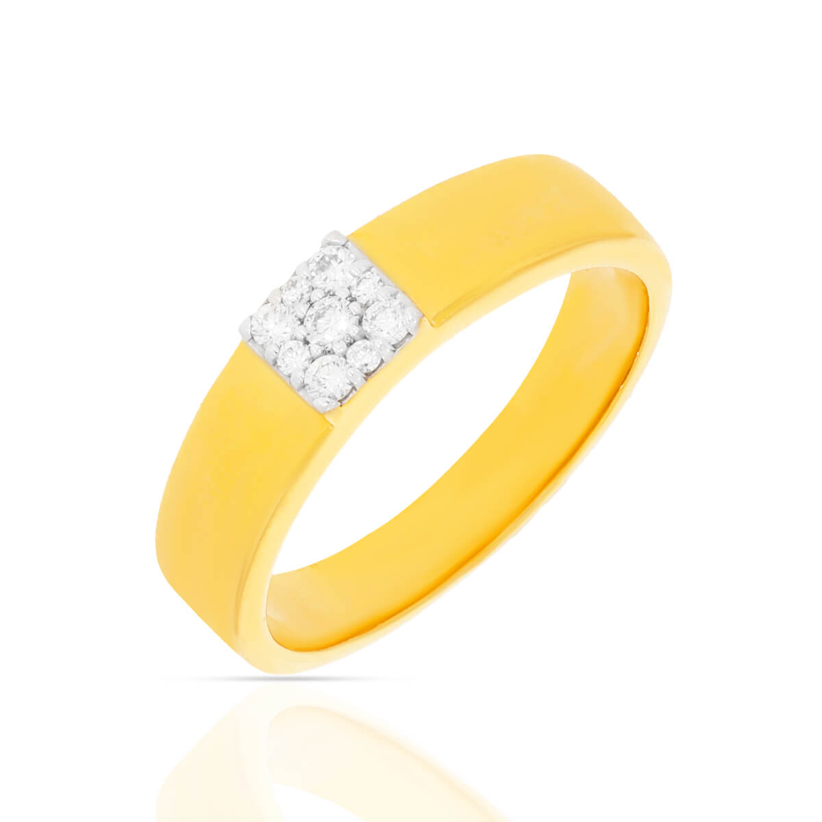 Radiant Simplicity Men Diamond Ring18K