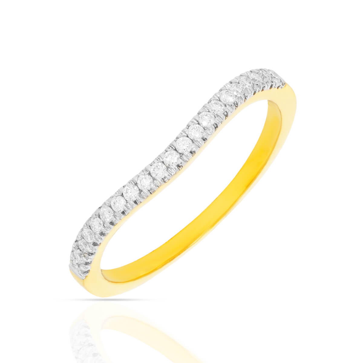 Slender Shimmer Diamond Ring for Women