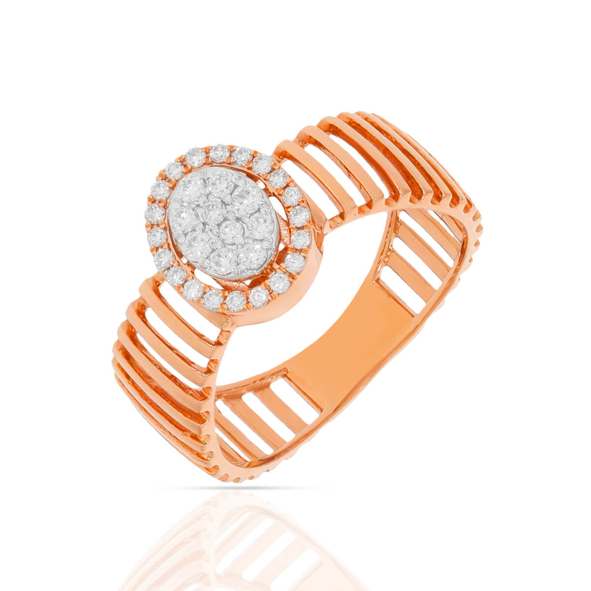 Radiant Orb Diamond Ring for Women