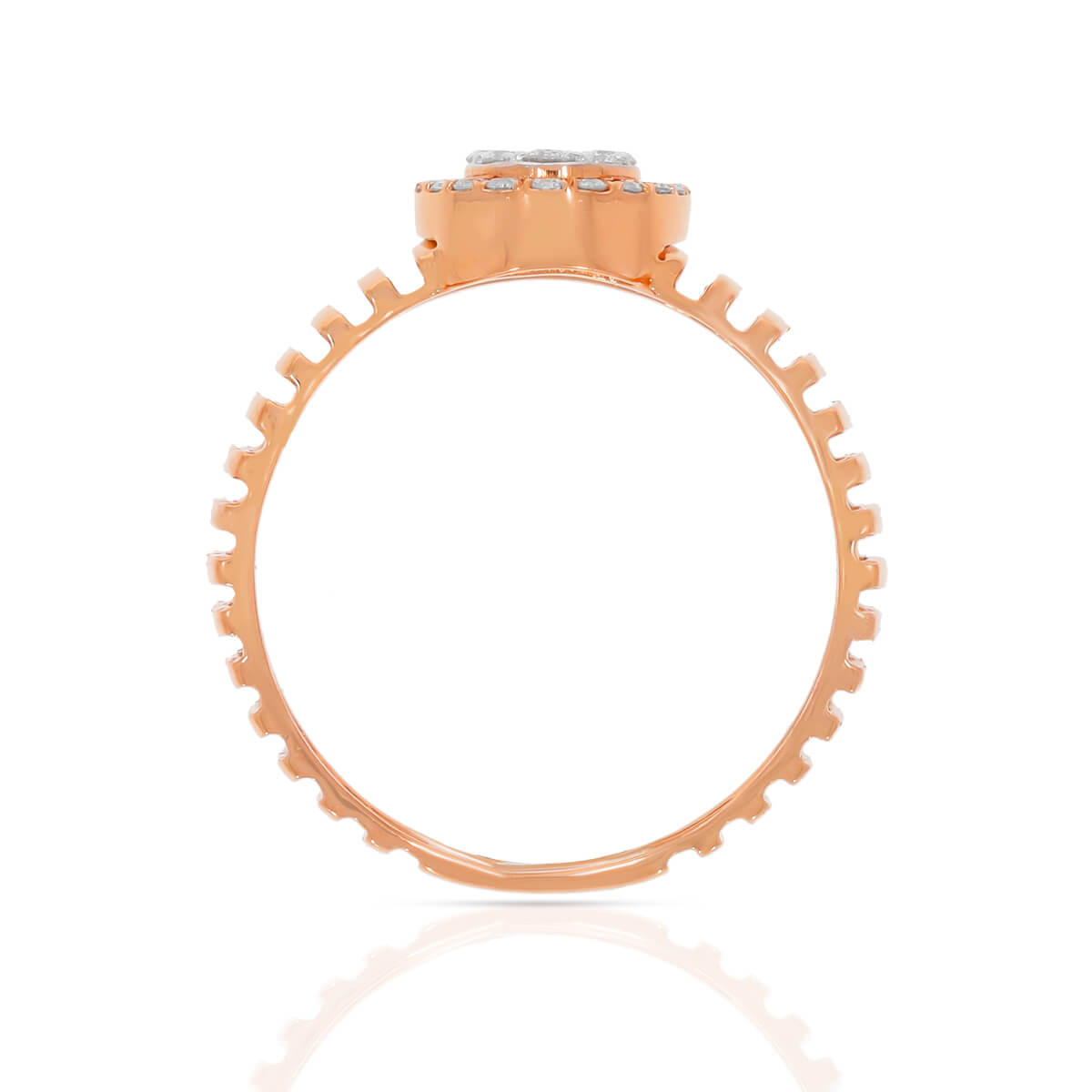 Radiant Orb Diamond Ring for Women