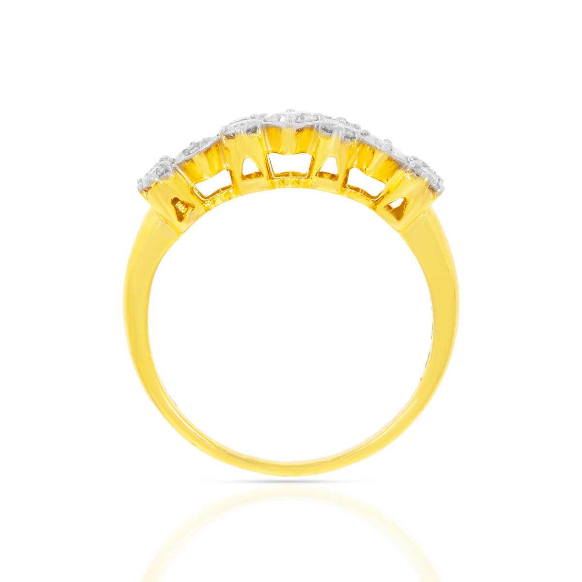 Sleek Horizon Diamond Ring for Women