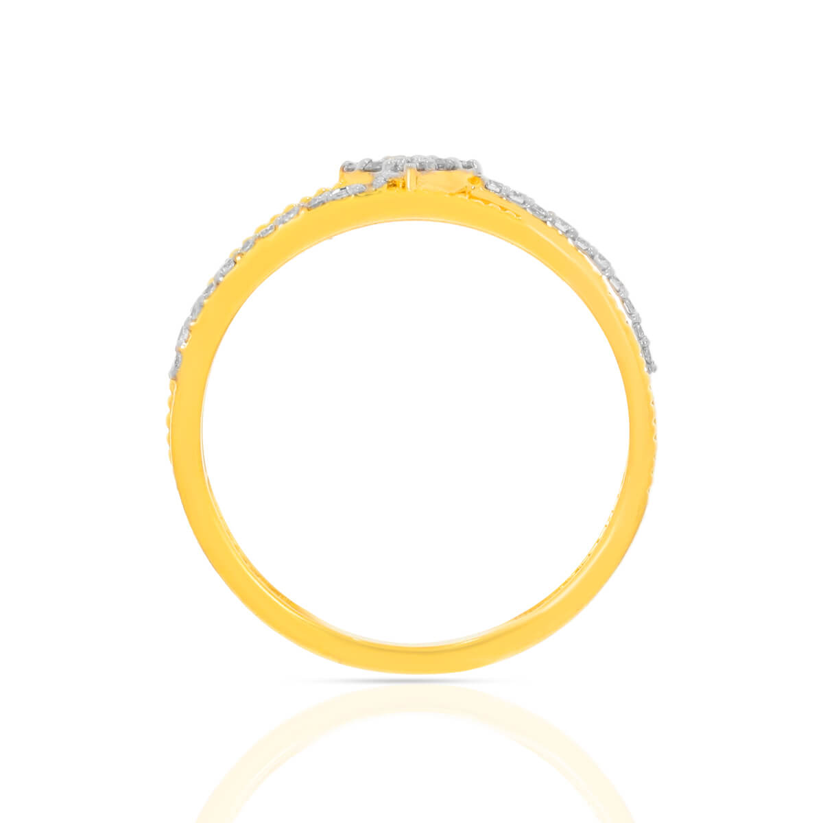 Sleek Dazzle Diamond Engagement Ring for Women