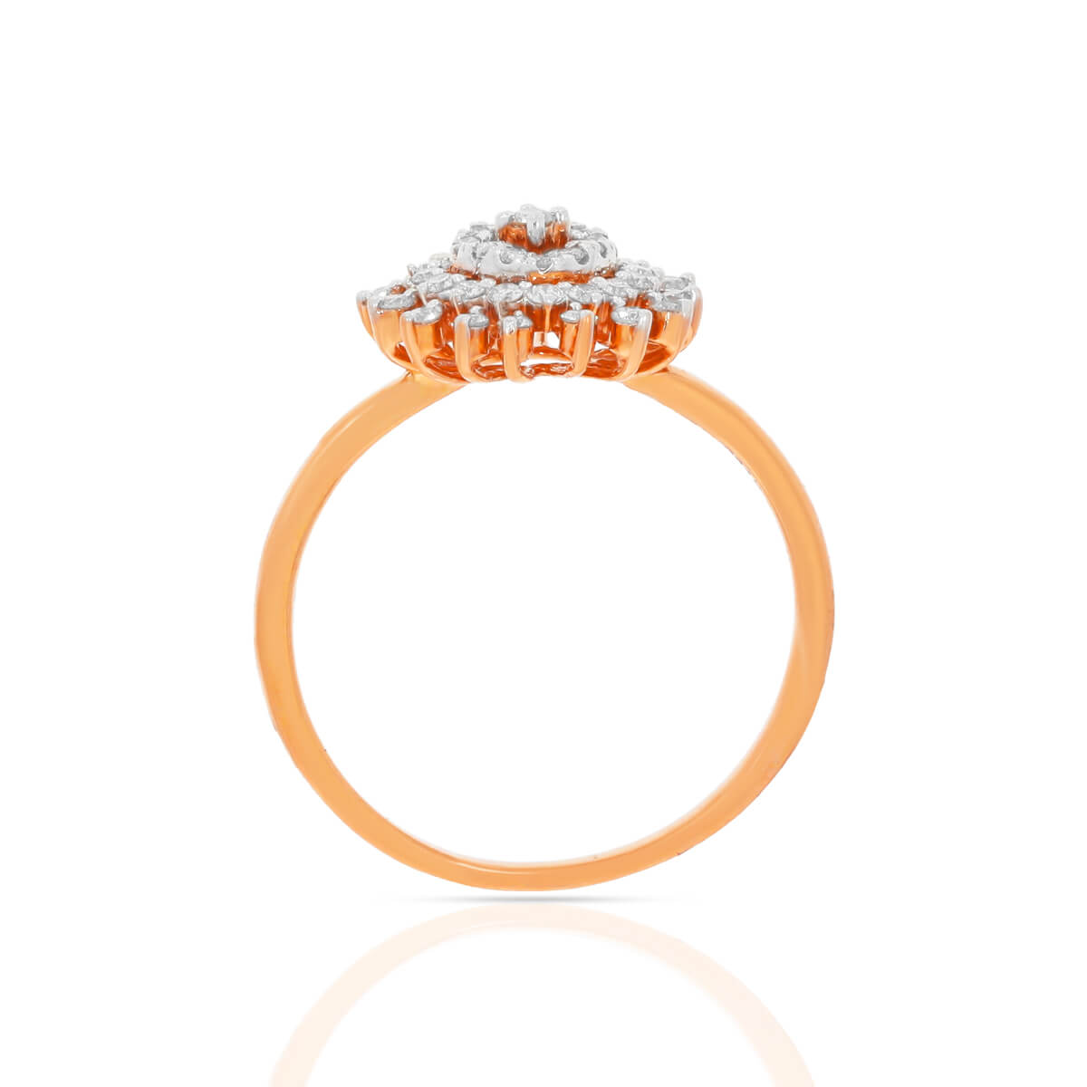 Modern Blossom Glow Diamond Ring for Women