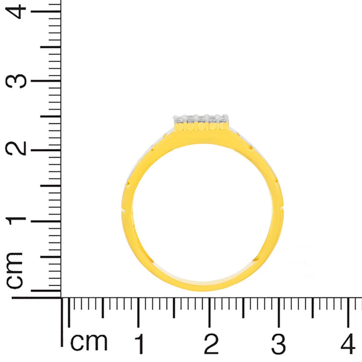 Luxurious Yellow Gold Diamond Ring For Mens