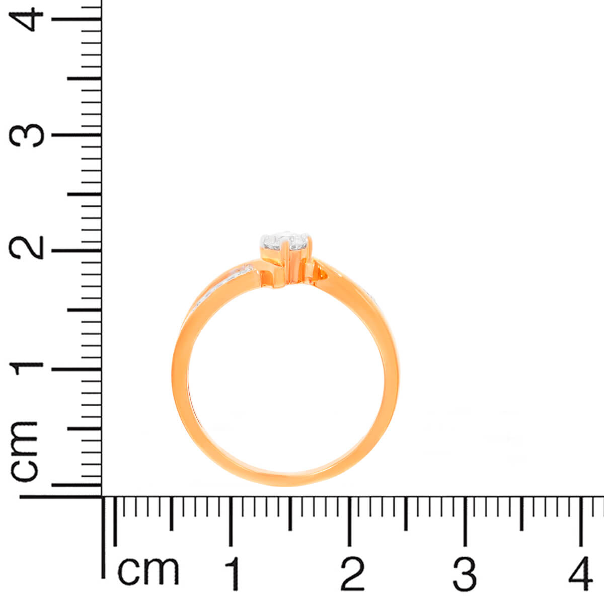 Modern Minimalist Rose Gold Women Engagement Ring