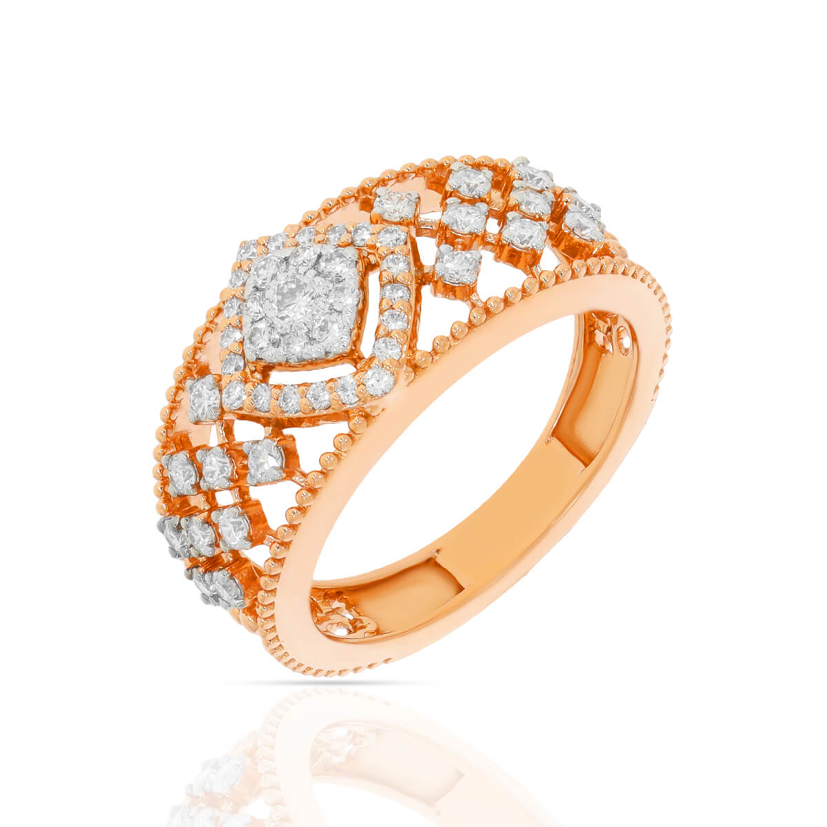Bold Dazzle Diamond Engagement Ring for Women