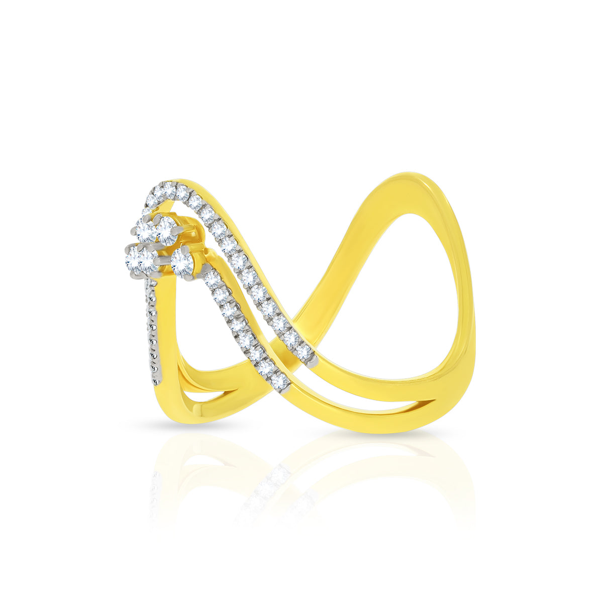 Starline Shimmer 18K Diamond Ring