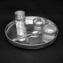 Luminous Elegance Silver Dinner Set