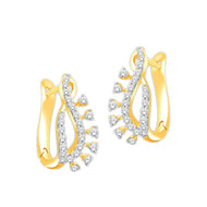 Radiant Flora Petal Gold Hoops