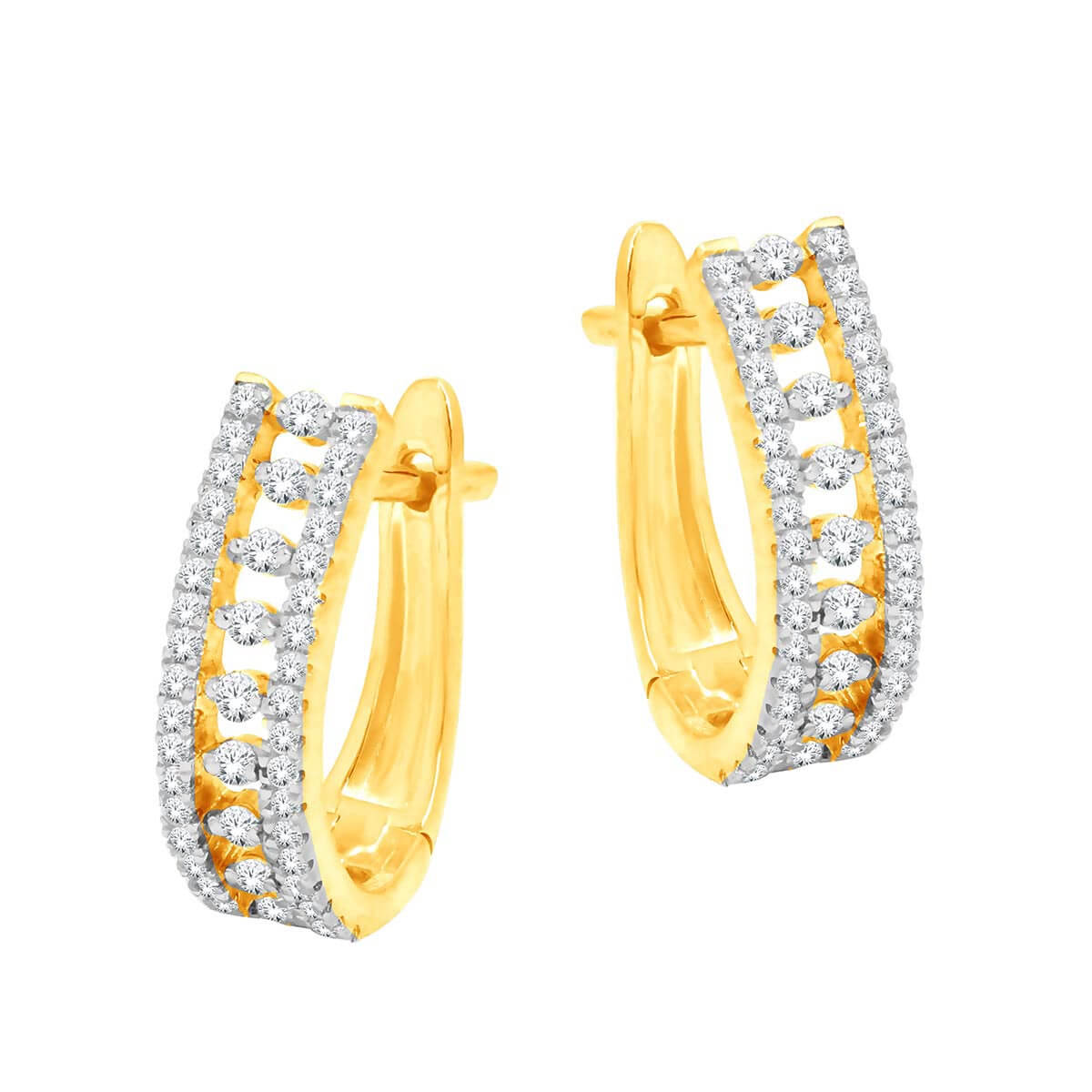 Classic Vibrant Gold Hoops 18K